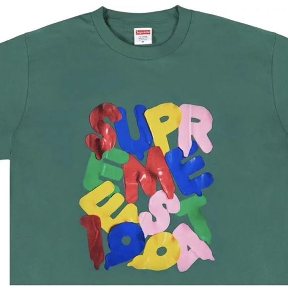 Supreme Shirt Balloons Tee‎ FW20 Dark Teal Graphic Logo Short Sleeve Sz S NIP
